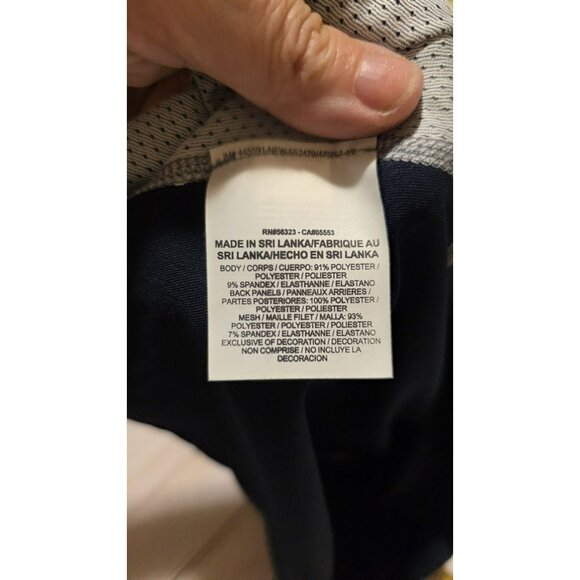 Nike Detroit Tigers Shirt Mens XL Blue Dri Fit MLB Pro Combat Baseball Shirt - Picture 7 of 8